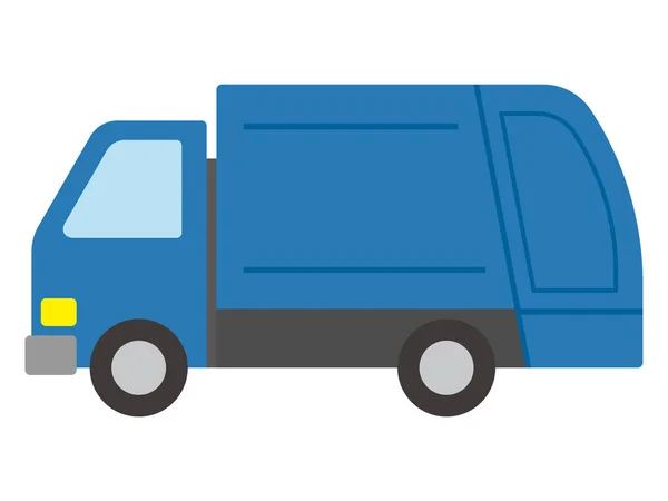 Ilustração Vetorial Caminhão Lixo —  Vetores de Stock