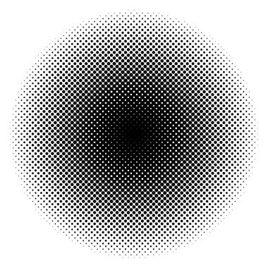 Circular halftone dot background vector illustration clipart