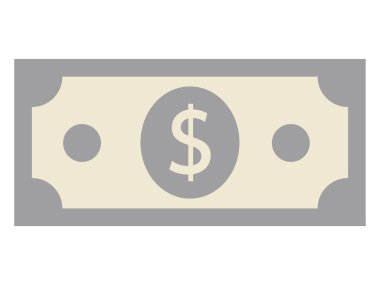 Dolar banknotunun vektör illüstrasyonu