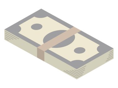 Dolar banknotunun vektör illüstrasyonu