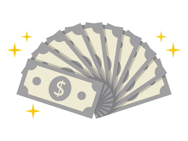 Vector Illustration Dollar Banknote — Stock Vector