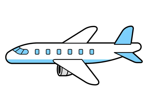 Ilustración Vectorial Avión Sencillo — Vector de stock