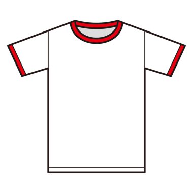 Kısa kollu tişört resim vektörü çizimi