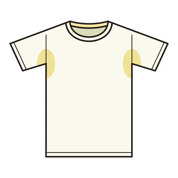 Vektor Ilustrasi Shirt Kotor Dengan Noda Keringat Stok Ilustrasi Bebas Royalti