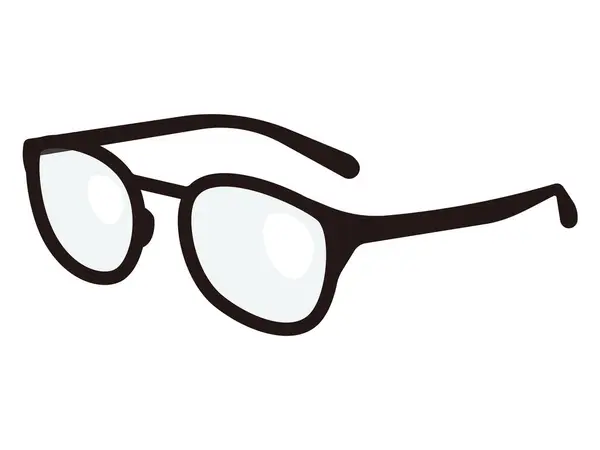 Vektorillustration Einer Schwarz Umrandeten Brille — Stockvektor