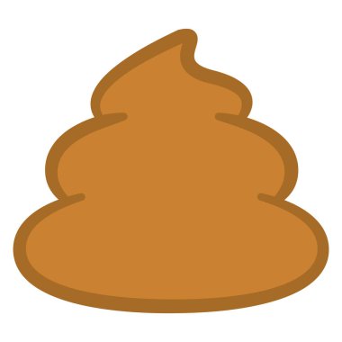 Kahverengi kakanın basit vektör çizimi