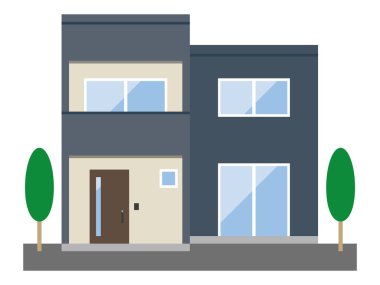 Basit ayrık ev vektör çizimi