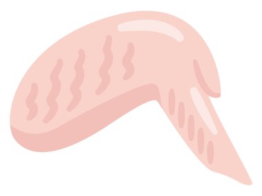 Tavuk çiğ et basit vektör illüstrasyonu