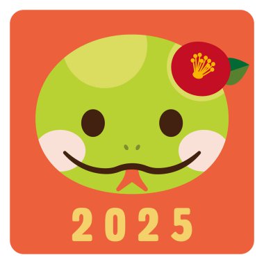 Bir yılanın basit vektör çizimi