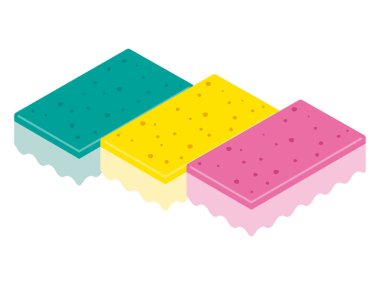 Süngerin basit vektör çizimi