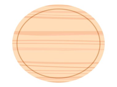 Tahta bir işaretin basit vektör çizimi