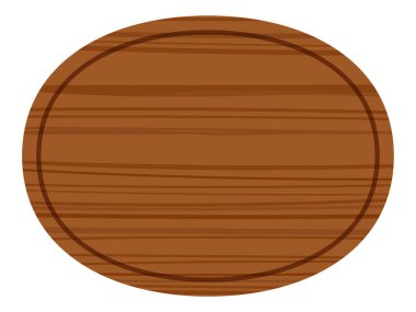 Tahta bir işaretin basit vektör çizimi