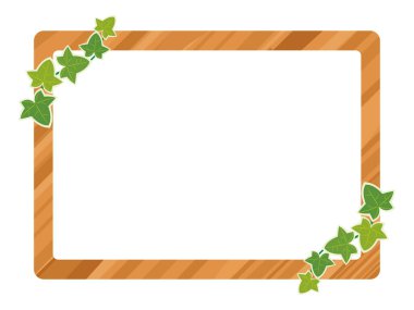 Tahta bir işaretin basit vektör çizimi