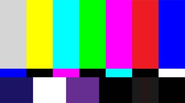 TV test kalıbı, vektör illüstrasyonu