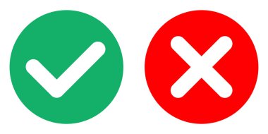 Onay işareti, vektör çizim kümesi