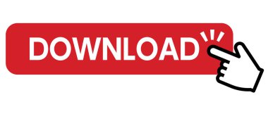 Parmak indirme düğmesine, vektör illüstrasyonuna bas