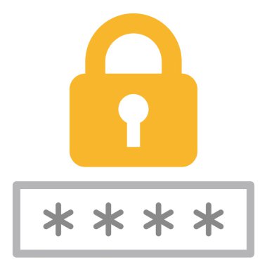 Basit bir vektör illüstrasyonuyla bir PIN girdisinin canlandırması