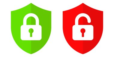 Resmin kilidini aç, basit vektör illüstrasyonu