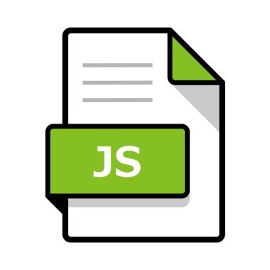 JS simgesi, basit vektör illüstrasyonu