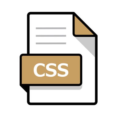 CSS simgesi, basit vektör illüstrasyonu