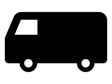 Araba simgesi, basit vektör çizim