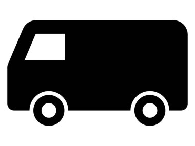 Araba simgesi, basit vektör çizim