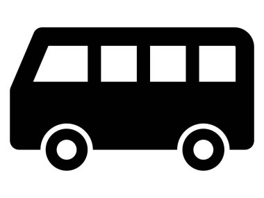 Bus icon, simple vector illustration