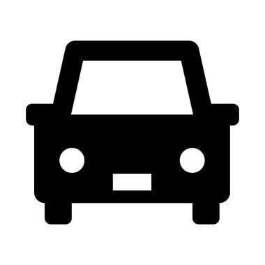 Araba simgesi, basit vektör çizim