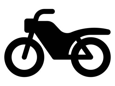 bisiklet simgesi, basit vektör illüstrasyonu