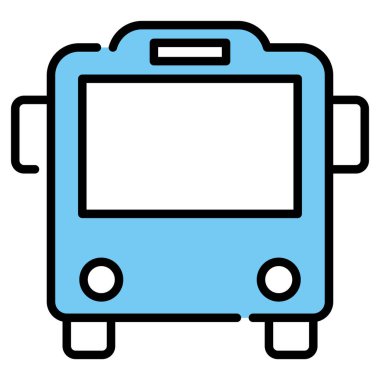 Bus icon, simple vector illustration