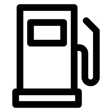 Benzin istasyonu basit vektör simgesi