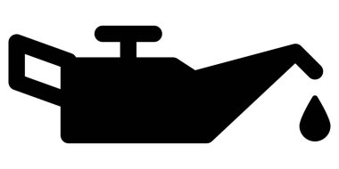 Motor yağı basit vektör simgesi