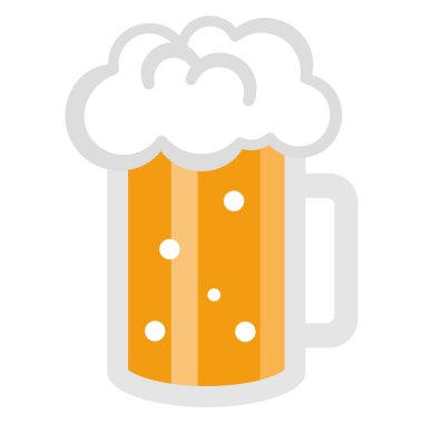 Taslak bira ikonu, basit vektör illüstrasyonu