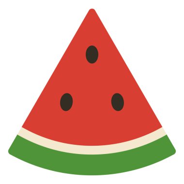 Karpuz simgesi, basit vektör çizimi