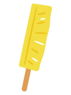 Çam çubuğu simgesi, basit vektör illüstrasyonu