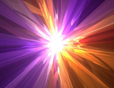 Explosive radial light burst abstract energy splinter science fiction background