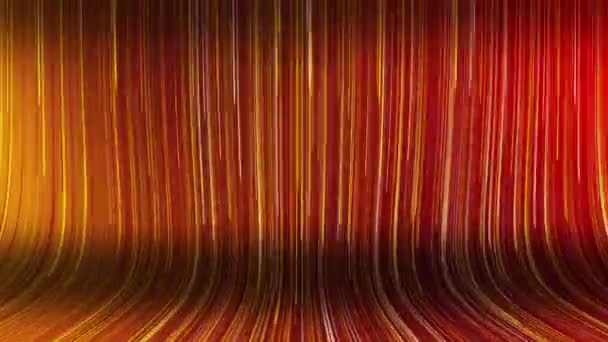 Rood Oranje Geel Bewegende Lijnen Achtergrond Behang Lus Snelle Stroom — Stockvideo