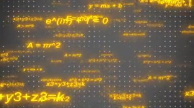 Okula Dön Sert Matematik Denklem Parçacıkları Soyut Animasyon. Parlak Numaralarla Okulun Arkaplan Animasyonu. Okul yılı. Okula Dönüş Satış Animasyonu.