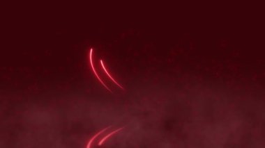 Romantik Aşk Kalbi Simgesi ve Sembol ile Sevgililer Günü Animasyonu. Arka planda Parçacıkları olan Neon Red Heart. Sevgililer Günü projeleri için mükemmel, neşeli bir ortam yaratıyor. 4K Arkaplan Duvar Kağıdı.