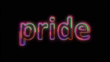 Mutlu Gurur Ayı! Gurur Dolu Ay Gökkuşağı Gurur Metni Soyut Arkaplan. LGBTQIA + Bayrak Renkleri. Gurur Metni Soyut Arkaplan Duvar Kağıdı