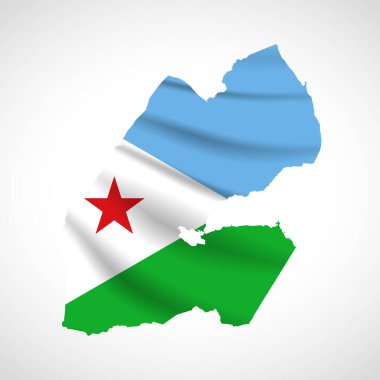 Cibuti Harita Silueti ve Ulusal Bayrak Tasarımı