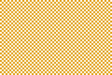 Orange and White Checkerboard Pattern Background  
