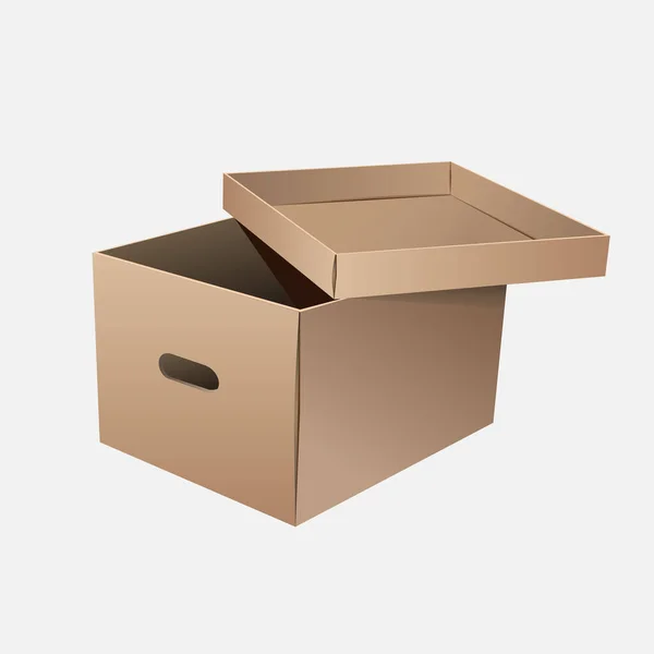Векторная Картонная Коробка — стоковый вектор