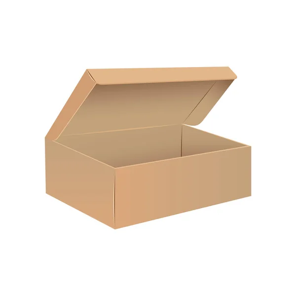 Vector Cardboard Box — Stock Vector