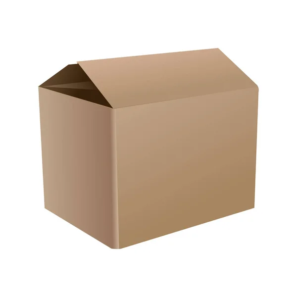 Boîte Carton Vectoriel — Image vectorielle
