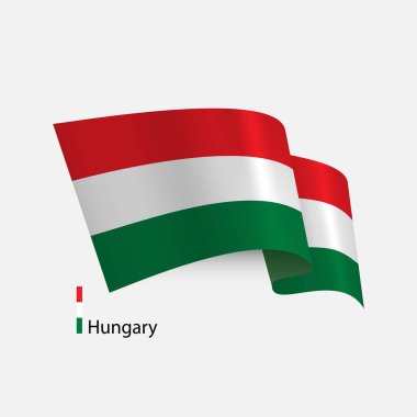 Macaristan bayrağı vektör