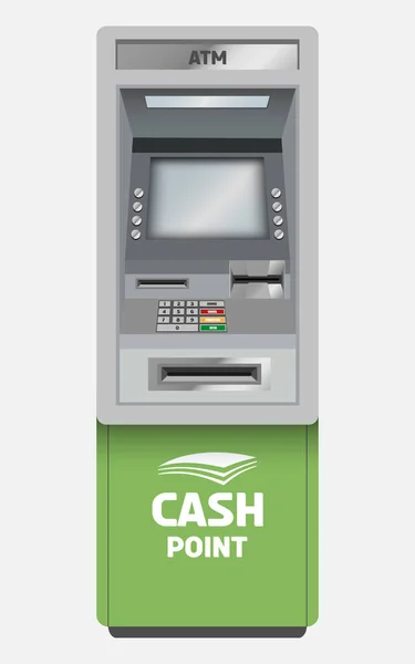 gerçekçi vektör ATM yeşil renkte