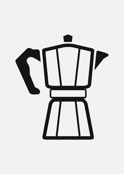Simple Vector Coffee Pot Icon — Stock Vector