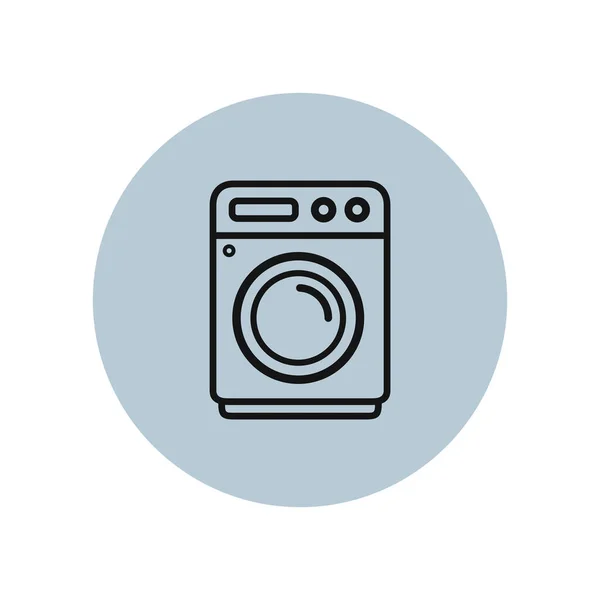 Simple Vector Washing Machine Icon — Stock Vector