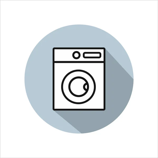 Vetor Simples Máquina Lavar Ícone — Vetor de Stock